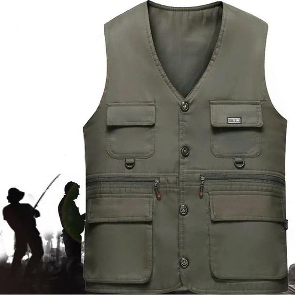 men's vests outerdoor muti pockets tactical vest hunting fishing cargo jackets sleeveless cardigan summer autumn spring outerwear, Black;white
men's vests outerdoor muti pockets tactical vest hunting fishing cargo jackets sleeveless cardigan summer autumn spring outerwear, Black;white