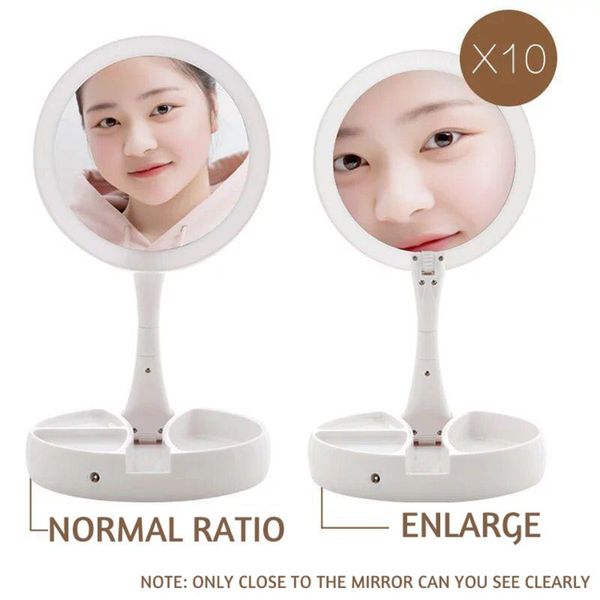 compact mirrors foldable usb charging or battery led mirror makeup white vanity cosmetic with light 10x magnifying table
compact mirrors foldable usb charging or battery led mirror makeup white vanity cosmetic with light 10x magnifying table