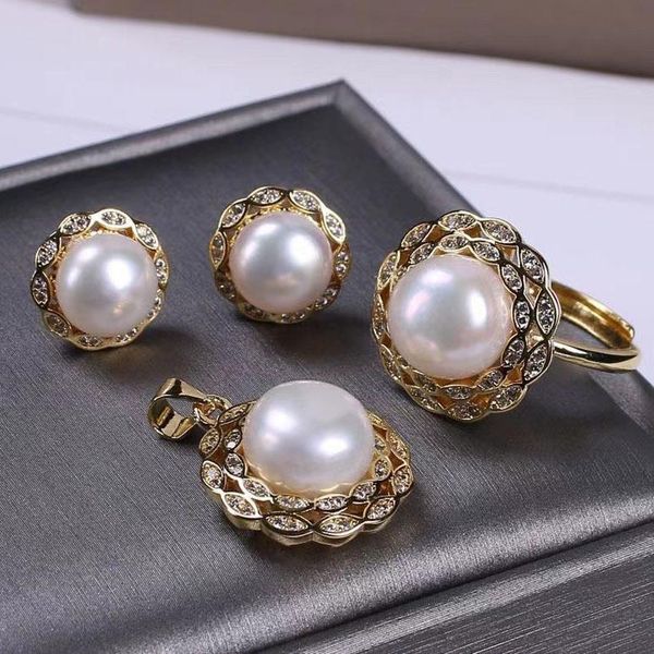 chains 3 items natural freshwater pearl jewelry sets for women necklace earrings rings wedding holiday gifts wholesale, Silver
chains 3 items natural freshwater pearl jewelry sets for women necklace earrings rings wedding holiday gifts wholesale, Silver