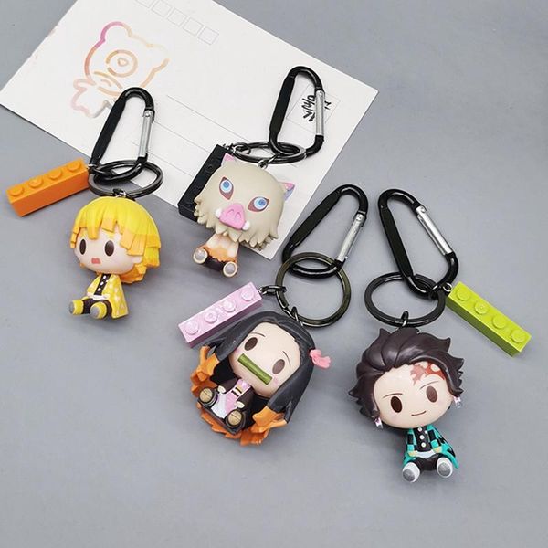 keychains 4pcs/set anime demon slayer keyring cute blade of ghost pvc character key chain ring pendant, Silver
keychains 4pcs/set anime demon slayer keyring cute blade of ghost pvc character key chain ring pendant, Silver