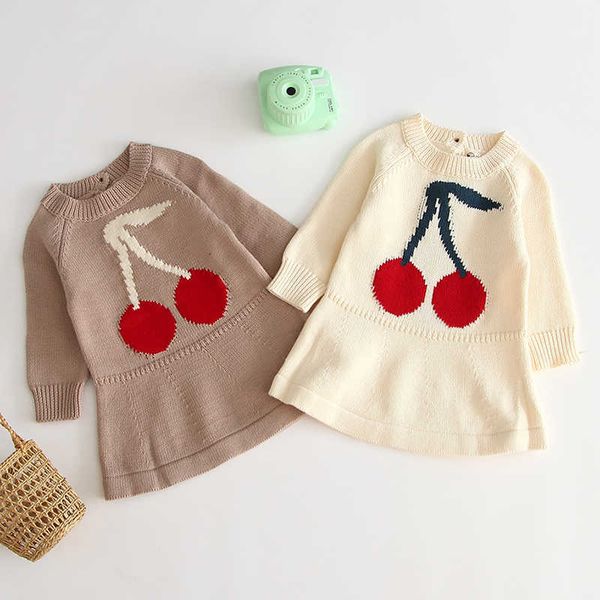 autumn winter for girls princess es kids girl cherry pattern long sleeve knit dress, Red;yellow
autumn winter for girls princess es kids girl cherry pattern long sleeve knit dress, Red;yellow