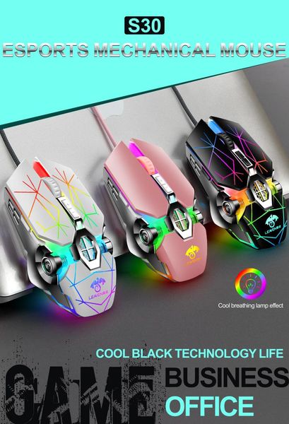 mice crack s30 game rgb colorful mouse usb wired office gaming water-cooled manipulator lightback
mice crack s30 game rgb colorful mouse usb wired office gaming water-cooled manipulator lightback