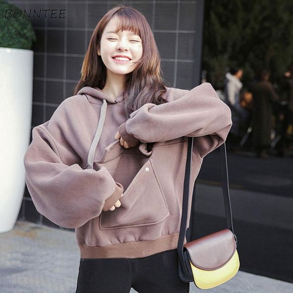 women's hoodies & sweatshirts women soft solid big pocket thick ulzzang plus velvet large size korean-style students harajuku loose wom, Black
women's hoodies & sweatshirts women soft solid big pocket thick ulzzang plus velvet large size korean-style students harajuku loose wom, Black