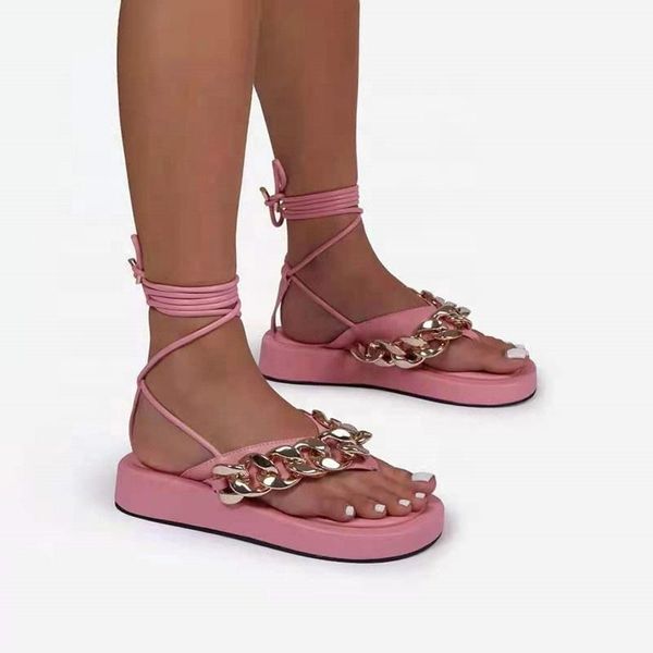 sandals 2021 summer chain decoration cross lace up thick bottom flip flops for ladies large size white black womens
sandals 2021 summer chain decoration cross lace up thick bottom flip flops for ladies large size white black womens