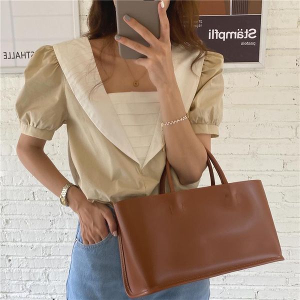 women's blouses & shirts summer chic patchwork shirt elegant puff shoulder female blouse backless lady vintage, White
women's blouses & shirts summer chic patchwork shirt elegant puff shoulder female blouse backless lady vintage, White