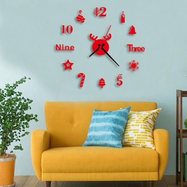 wall clocks christmas diy clock modern design 3d mirror stickers xmas santa claus d0ld
wall clocks christmas diy clock modern design 3d mirror stickers xmas santa claus d0ld