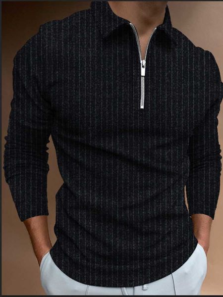 men's polos 2021 autumn men shirt anti-shrink striped long sleeve zipper clothes casual loose male tee shirts u.s. yards, White;black
men's polos 2021 autumn men shirt anti-shrink striped long sleeve zipper clothes casual loose male tee shirts u.s. yards, White;black