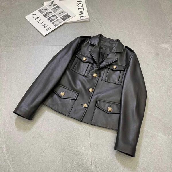 women's leather & faux coats woman 2021 natural 100% sheepskin jackets female windbreaker overcoat h317, Black
women's leather & faux coats woman 2021 natural 100% sheepskin jackets female windbreaker overcoat h317, Black
