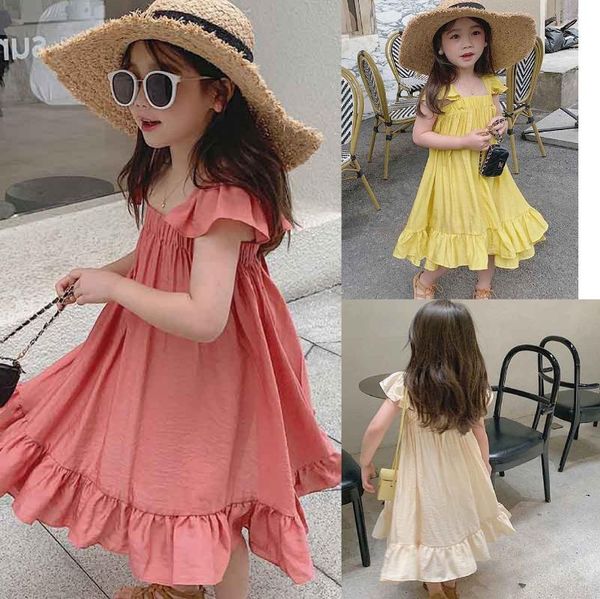 girl's dresses ins girls cotton linen beach dress for kids solid sundress sleeve ruffles holiday soft vestido clothes, Red;yellow
girl's dresses ins girls cotton linen beach dress for kids solid sundress sleeve ruffles holiday soft vestido clothes, Red;yellow