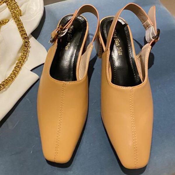 wood heels sew closed toe sandals women leopard round buckle slippers concise slingback thick high sandalias mujer, Black
wood heels sew closed toe sandals women leopard round buckle slippers concise slingback thick high sandalias mujer, Black