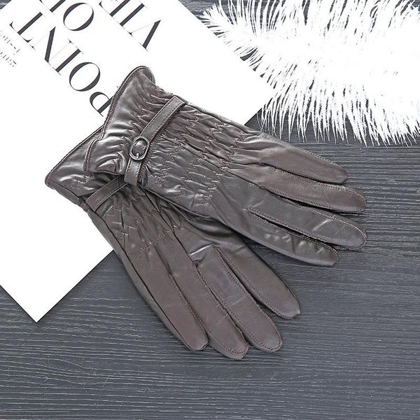five fingers gloves 2021 elegant women genuine lambskin real leather sheepskin glove autumn and winter folds trendy female s2810, Blue;gray
five fingers gloves 2021 elegant women genuine lambskin real leather sheepskin glove autumn and winter folds trendy female s2810, Blue;gray