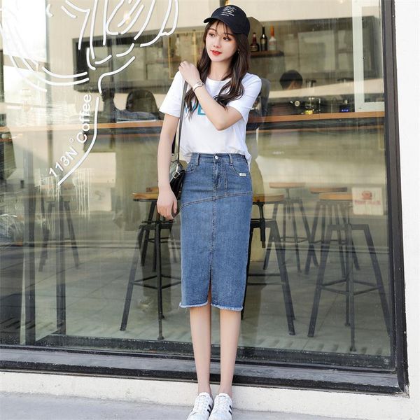 skirts 2021 women spring summer straight split skirt jeans girls office lady middle long denim plus size 26-40, Black
skirts 2021 women spring summer straight split skirt jeans girls office lady middle long denim plus size 26-40, Black