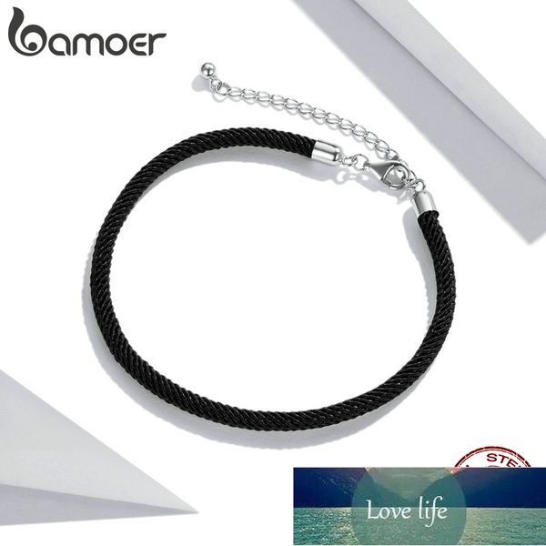 bamoer 925 sterling silver black basic braided bracelet white four colors gray red mixed bracelet for women diy fashion jewelry factory pric, Golden;silver
bamoer 925 sterling silver black basic braided bracelet white four colors gray red mixed bracelet for women diy fashion jewelry factory pric, Golden;silver