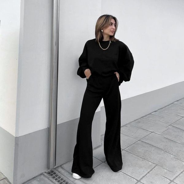 women's two piece pants autumn cotton winter black casual set women high street trend knitted suit sweat fleece flared trousers clothin, White
women's two piece pants autumn cotton winter black casual set women high street trend knitted suit sweat fleece flared trousers clothin, White