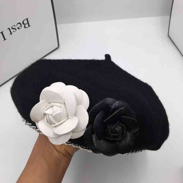 berets spring and autumn winter sweet wind socialite retro elegant flowers chain hat beret for women painter 3lu3, Blue;gray
berets spring and autumn winter sweet wind socialite retro elegant flowers chain hat beret for women painter 3lu3, Blue;gray