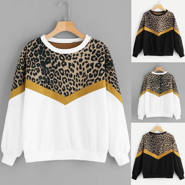 women's hoodies & sweatshirts 2019 winter designer hoodies women's pullover hoodie leopard print long sleeve round neck fashion v, Black
women's hoodies & sweatshirts 2019 winter designer hoodies women's pullover hoodie leopard print long sleeve round neck fashion v, Black