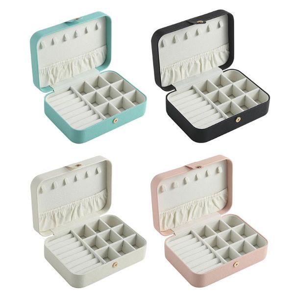 jewelry pouches, bags 2021 portable box organizer display case travel pu leather storage earring boxes jewelers joyero, Pink;blue
jewelry pouches, bags 2021 portable box organizer display case travel pu leather storage earring boxes jewelers joyero, Pink;blue