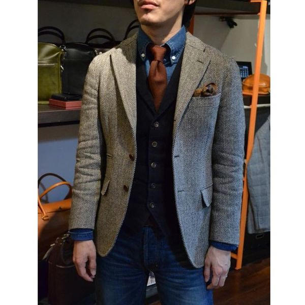 men's suits & blazers tailored vintage gray mens tweed jackets men blazer jacket leisure business style classical fashion suit, White;black
men's suits & blazers tailored vintage gray mens tweed jackets men blazer jacket leisure business style classical fashion suit, White;black
