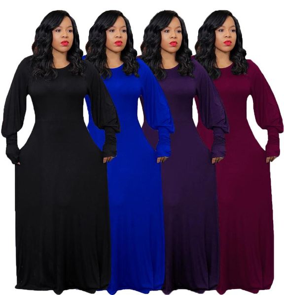 casual dresses zaggin 2021 autumn women solid 2-colors large swing maxi dress lady o-neck lantern sleeve empire plus size long, Black;gray
casual dresses zaggin 2021 autumn women solid 2-colors large swing maxi dress lady o-neck lantern sleeve empire plus size long, Black;gray
