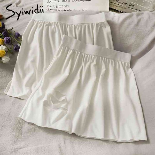 hole skirt for woman high waist solid white side slit casual a-line spring summer korean fashion mini skirts 210607, Black
hole skirt for woman high waist solid white side slit casual a-line spring summer korean fashion mini skirts 210607, Black