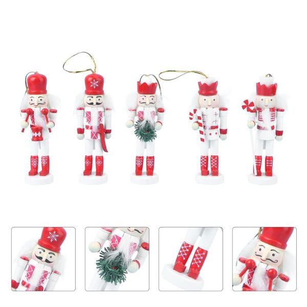 decorative objects & figurines 5pcs classic wooden walnut soldier hanging nutcracker puppet (red white)
decorative objects & figurines 5pcs classic wooden walnut soldier hanging nutcracker puppet (red white)