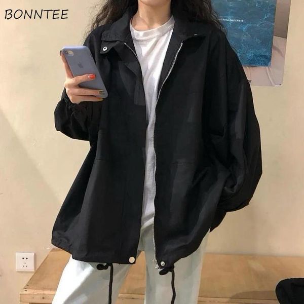 women's jackets basic women solid female summer loose buttons students ulzzang simple fashion all-match street style casual neutral 202, Black;brown
women's jackets basic women solid female summer loose buttons students ulzzang simple fashion all-match street style casual neutral 202, Black;brown