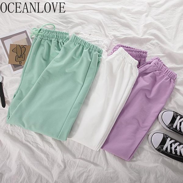 women's pants & capris oceanlove sweatpants women solid elastic high waist drawstring candy color 2021 korean ropa mujer fashion bottom, Black;white
women's pants & capris oceanlove sweatpants women solid elastic high waist drawstring candy color 2021 korean ropa mujer fashion bottom, Black;white