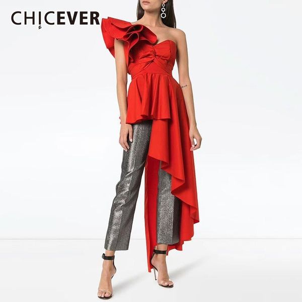 women's t-shirt chicever t shirt for women skew collar patchwork ruffled butterfly sleeve asymmetricl hollow out high waist shirts fema, White
women's t-shirt chicever t shirt for women skew collar patchwork ruffled butterfly sleeve asymmetricl hollow out high waist shirts fema, White