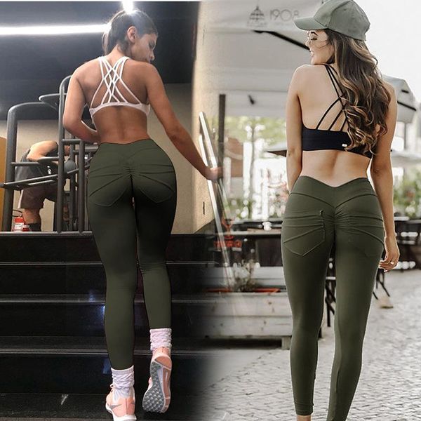 women's leggings pants high waist fitness with pockets summer sports stretch tight yo-ga, Black
women's leggings pants high waist fitness with pockets summer sports stretch tight yo-ga, Black