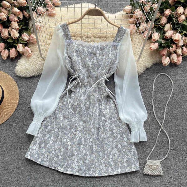 casual dresses vintage long sleeve elegant floral print mini women romantic bandage lace up slim party ladies sweet robe femme gf4, Black;gray
casual dresses vintage long sleeve elegant floral print mini women romantic bandage lace up slim party ladies sweet robe femme gf4, Black;gray