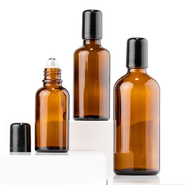10pcs 5-100ml steel rolling ball roll on amber glass bottle refillable container for essence perfume/essential/basic/herbal oil
10pcs 5-100ml steel rolling ball roll on amber glass bottle refillable container for essence perfume/essential/basic/herbal oil
