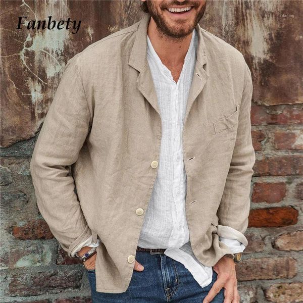 men's suits & blazers clothing casual solid blazer cotton linen coats men fashion buttoned turn-down collar jacket autumn male loose st, White;black
men's suits & blazers clothing casual solid blazer cotton linen coats men fashion buttoned turn-down collar jacket autumn male loose st, White;black