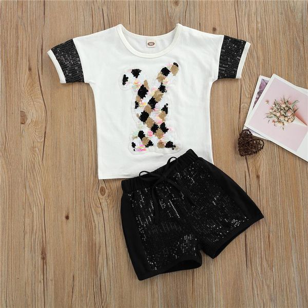 clothing sets 2021 baby girls clothes set with sequins, short sleeve o-neck t-shirt + elastic waist pants for summer,2-7y, White
clothing sets 2021 baby girls clothes set with sequins, short sleeve o-neck t-shirt + elastic waist pants for summer,2-7y, White