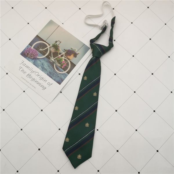 GHT song xiaoxia jk bow lazy tie butterfly zipper zipper green basic uniform neck ties dk stripe deep sea green, Blue;purple
GHT song xiaoxia jk bow lazy tie butterfly zipper zipper green basic uniform neck ties dk stripe deep sea green, Blue;purple