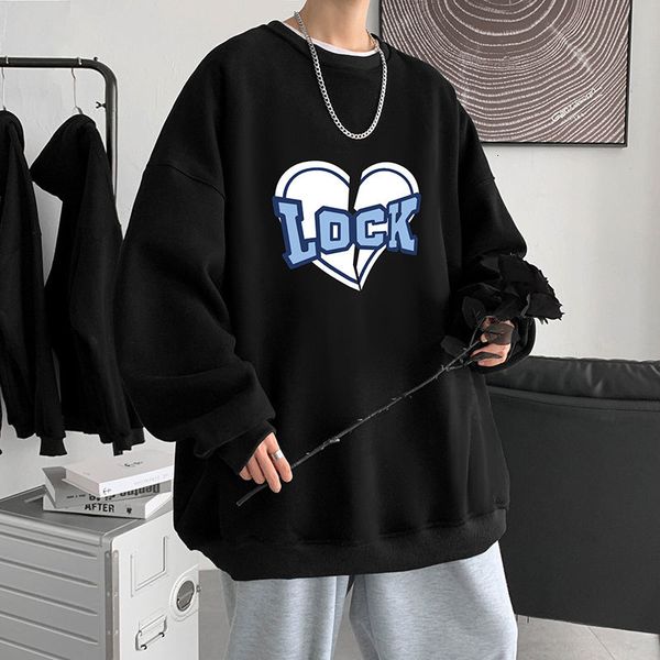 men's hoodies & sweatshirts privathinker - men's sweatshirt with lock heart pattern, street clothes of large fashion brands, casua, Black
men's hoodies & sweatshirts privathinker - men's sweatshirt with lock heart pattern, street clothes of large fashion brands, casua, Black