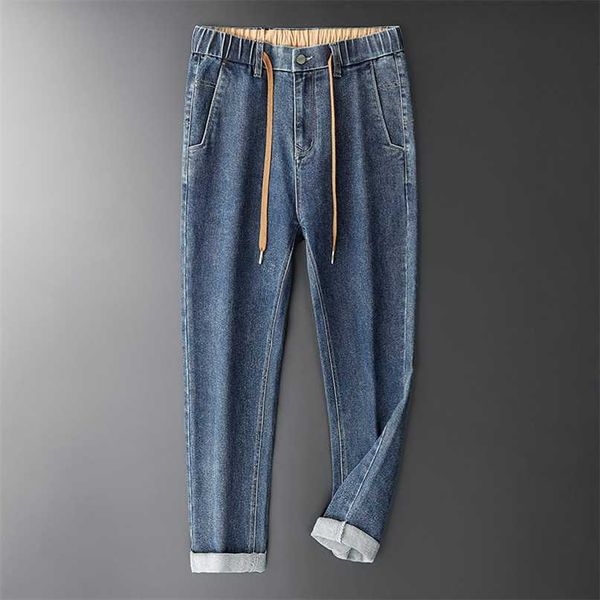 browon brand denim jeans for men autumn cotton loose straight clothes soft thick casual ankle-length s pants 211108, Blue
browon brand denim jeans for men autumn cotton loose straight clothes soft thick casual ankle-length s pants 211108, Blue