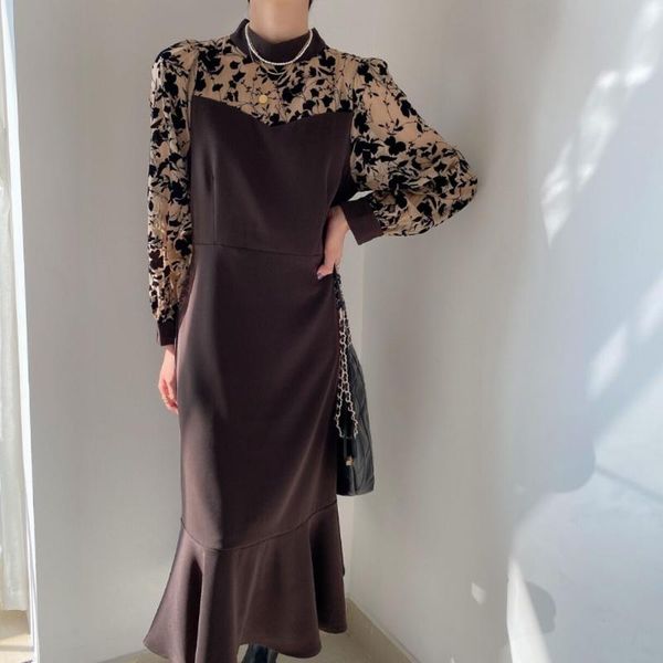 casual dresses coigarsam office lady ruffles women dress winter patchwork floral full sleeve solid mesh zipper black khaki 9206, Black;gray
casual dresses coigarsam office lady ruffles women dress winter patchwork floral full sleeve solid mesh zipper black khaki 9206, Black;gray