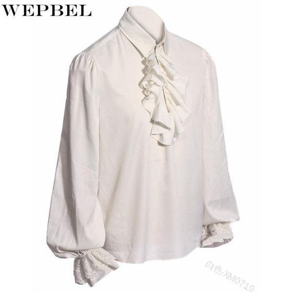 shirt men's casual solid color ruffles stitching spring autumn lantern sleeve turn-down collar loose shirts, White;black
shirt men's casual solid color ruffles stitching spring autumn lantern sleeve turn-down collar loose shirts, White;black