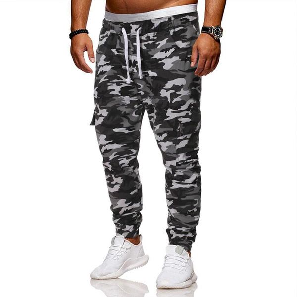 men's pants men camouflage cargo multi-pockets drawstring pencil stylish loose trousers, Black
men's pants men camouflage cargo multi-pockets drawstring pencil stylish loose trousers, Black