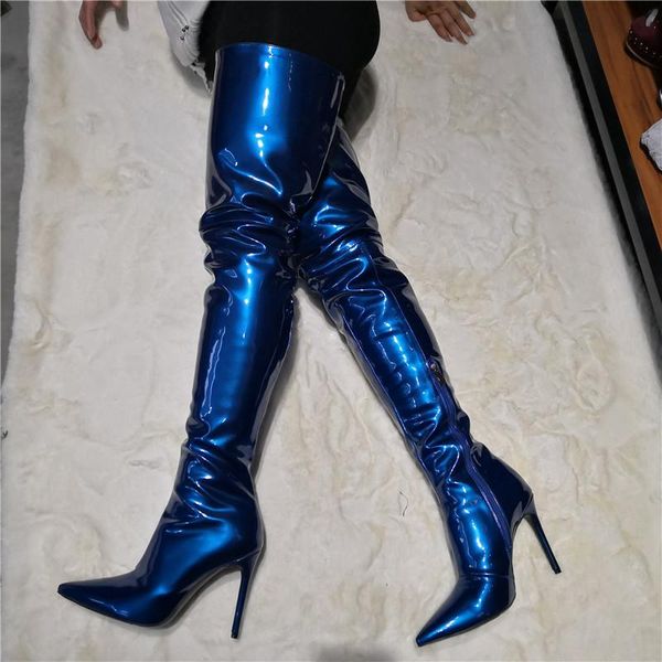 boots chaussures femme women knee high fetish heels pointed toe long winter shiny pleaser lady dress shoes size15, Black
boots chaussures femme women knee high fetish heels pointed toe long winter shiny pleaser lady dress shoes size15, Black