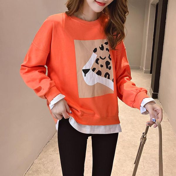 women's hoodies & sweatshirts jorsea fake two pieces women pullovers splicing digital printing ladies loosing sweatshirt korean style o, Black
women's hoodies & sweatshirts jorsea fake two pieces women pullovers splicing digital printing ladies loosing sweatshirt korean style o, Black