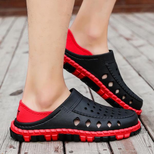 slippers sagace summer mens casual non-slip flats color matching lightweight beach breathable hole shoes men 2021feb22, Black
slippers sagace summer mens casual non-slip flats color matching lightweight beach breathable hole shoes men 2021feb22, Black