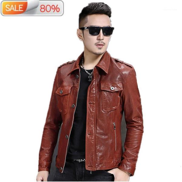 men's leather & faux autumn winter jacket men genuine sheepskin coat streetwear bomber jackets l17-1215 nd1449, Black
men's leather & faux autumn winter jacket men genuine sheepskin coat streetwear bomber jackets l17-1215 nd1449, Black