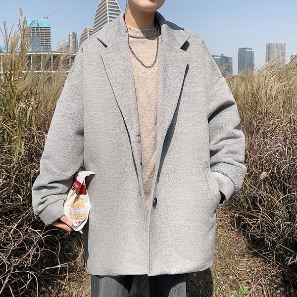 men's wool & blends winter long jacket for men fashion trends clothing single breasted windbreaker trench coats casual streetwear male, Black
men's wool & blends winter long jacket for men fashion trends clothing single breasted windbreaker trench coats casual streetwear male, Black