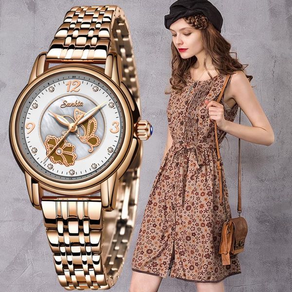 wristwatches sunkta women watches luxury watch fashion 2021 luminous roman numerals 18k gold ladies quartz wristwatch, Slivery;brown
wristwatches sunkta women watches luxury watch fashion 2021 luminous roman numerals 18k gold ladies quartz wristwatch, Slivery;brown