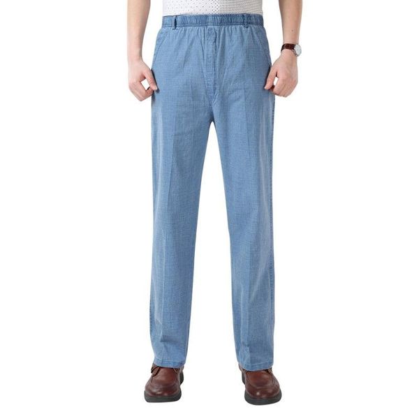 men's jeans high waist trausers pants clothing novelty 2021 linen loose cotton elastic band thin work vintage wide legs, Blue
men's jeans high waist trausers pants clothing novelty 2021 linen loose cotton elastic band thin work vintage wide legs, Blue