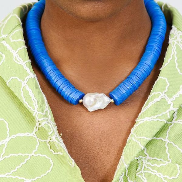 chokers hip hop blue punk statement freshwater baroque pearl rhye adjustable african disk bead necklace women jewelry 2021 boho, Golden;silver
chokers hip hop blue punk statement freshwater baroque pearl rhye adjustable african disk bead necklace women jewelry 2021 boho, Golden;silver
