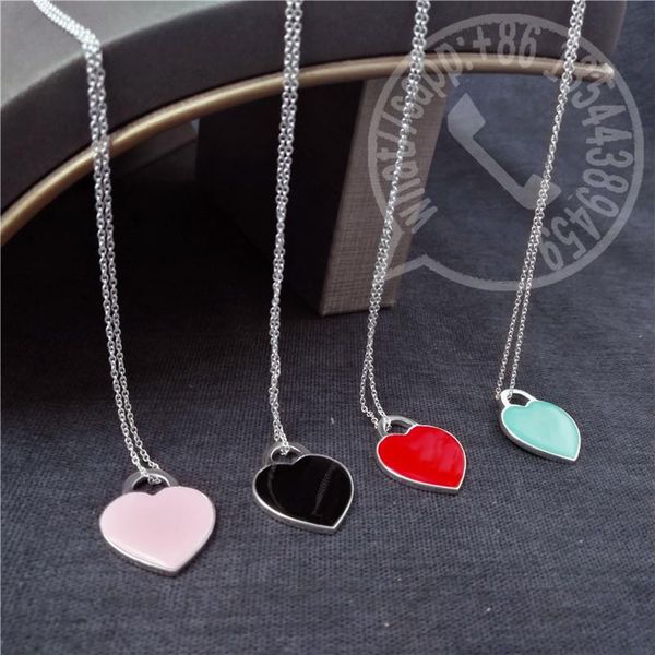 chains original s925 sterling silver necklace classic fashion enamel heart pendant ladies exquisite jewelry gifts
chains original s925 sterling silver necklace classic fashion enamel heart pendant ladies exquisite jewelry gifts