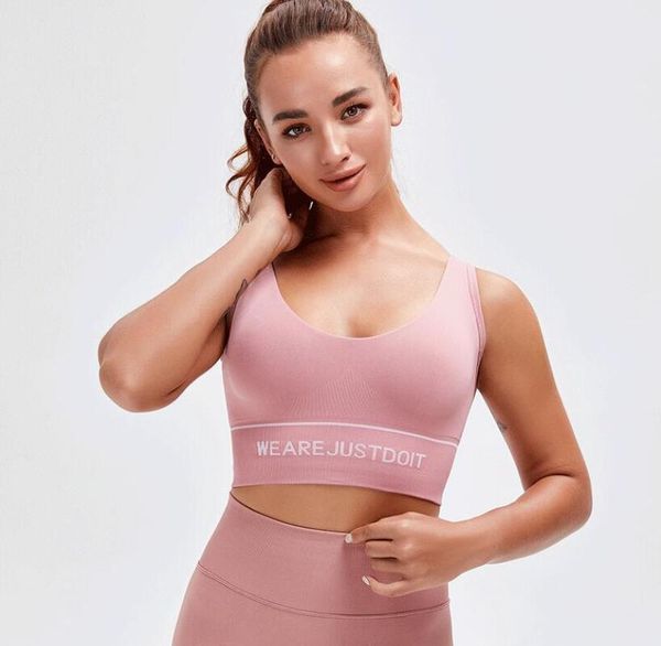2021 new women t-shirt sports underwear women's tight-fitting shock absorption beauty back yoga vest running fitness bra shirt, White
2021 new women t-shirt sports underwear women's tight-fitting shock absorption beauty back yoga vest running fitness bra shirt, White