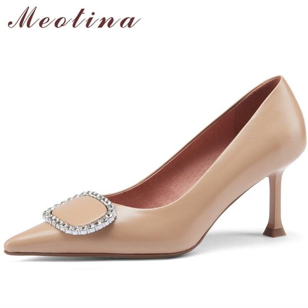 dress shoes meotina pointed toe women genuine leather high heels crystal stiletto heel pumps office ladies footwear beige big size 41, Black
dress shoes meotina pointed toe women genuine leather high heels crystal stiletto heel pumps office ladies footwear beige big size 41, Black